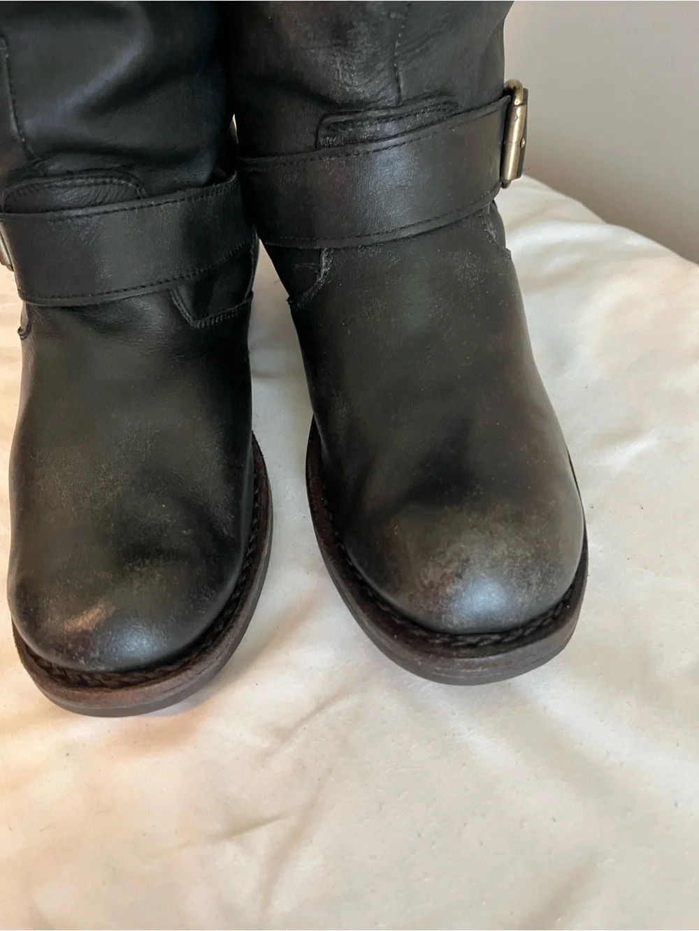Jefferey Campbell Classic Tall Black Leather Riding Boots